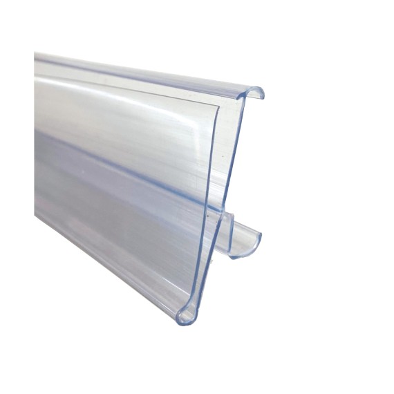 Porte étiquette pour gondole Eden L1330 Transparent