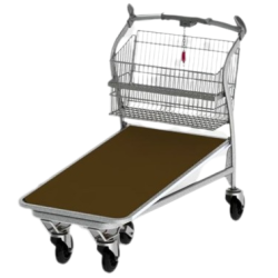 Chariot charges lourdes fil...