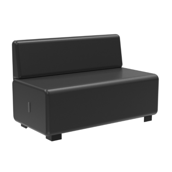 Canapé 2 places tissu