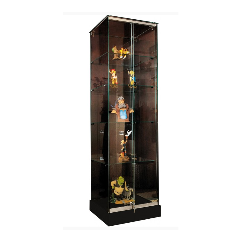 Vitrine d'exposition socle noir