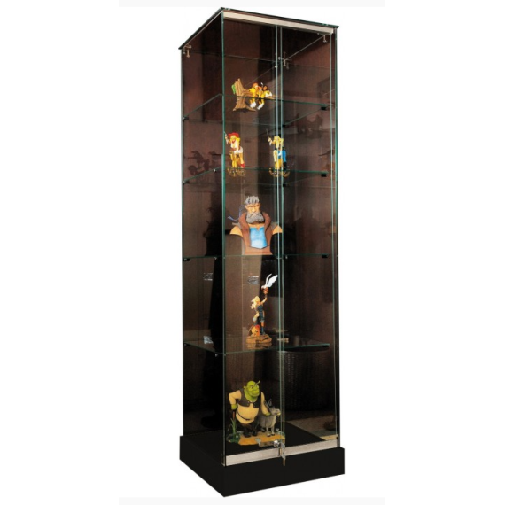 Vitrine d'exposition socle noir