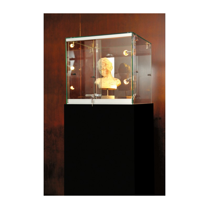 Vitrine d'exposition musée avec led