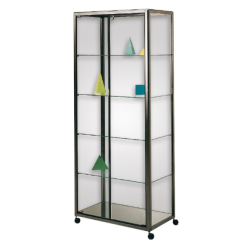 Vitrine sur roulettes Blanc