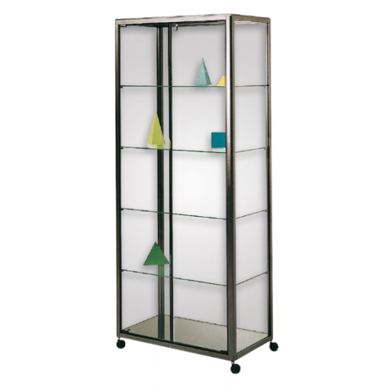 Vitrine sur roulettes Blanc