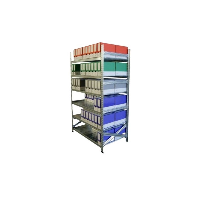 Rayonnage léger hauteur 2000 mm | 5 niveaux de tablettes