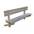 Banc PIEDS EN X Longueur 2 m