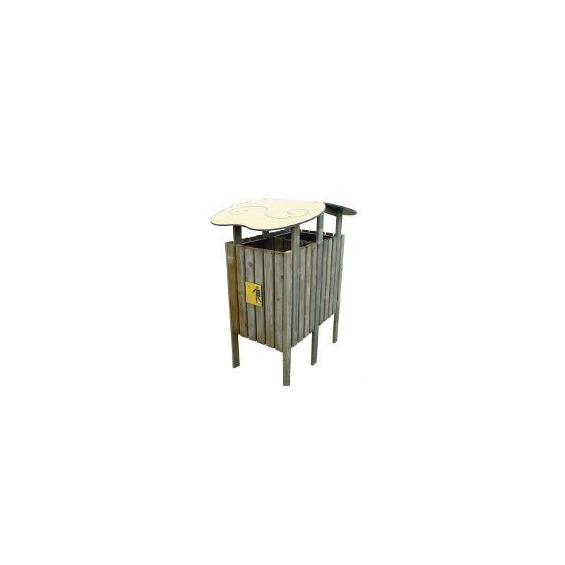 Corbeille ECO DUO 2x100 Litres avec toit