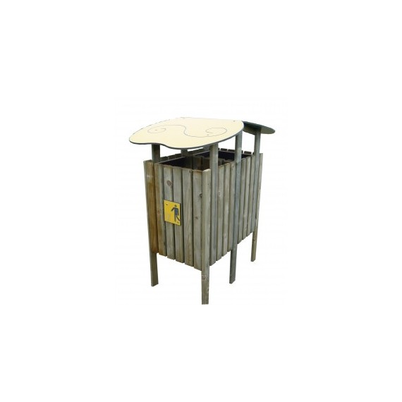 Corbeille ECO DUO 2x100 Litres avec toit