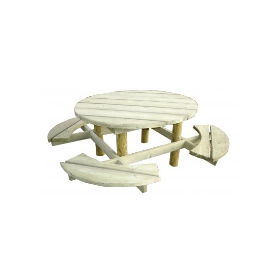 Tables pique-nique RAISIN DE MARS ronde ø 1,2 m