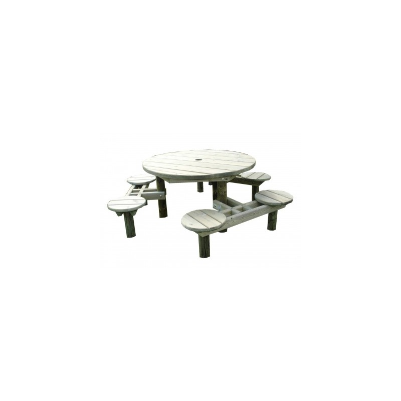 Tables pique-nique DANLAS ronde ø 1,2 m