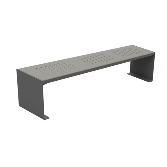 Banquette Kub en métal  L1800mm