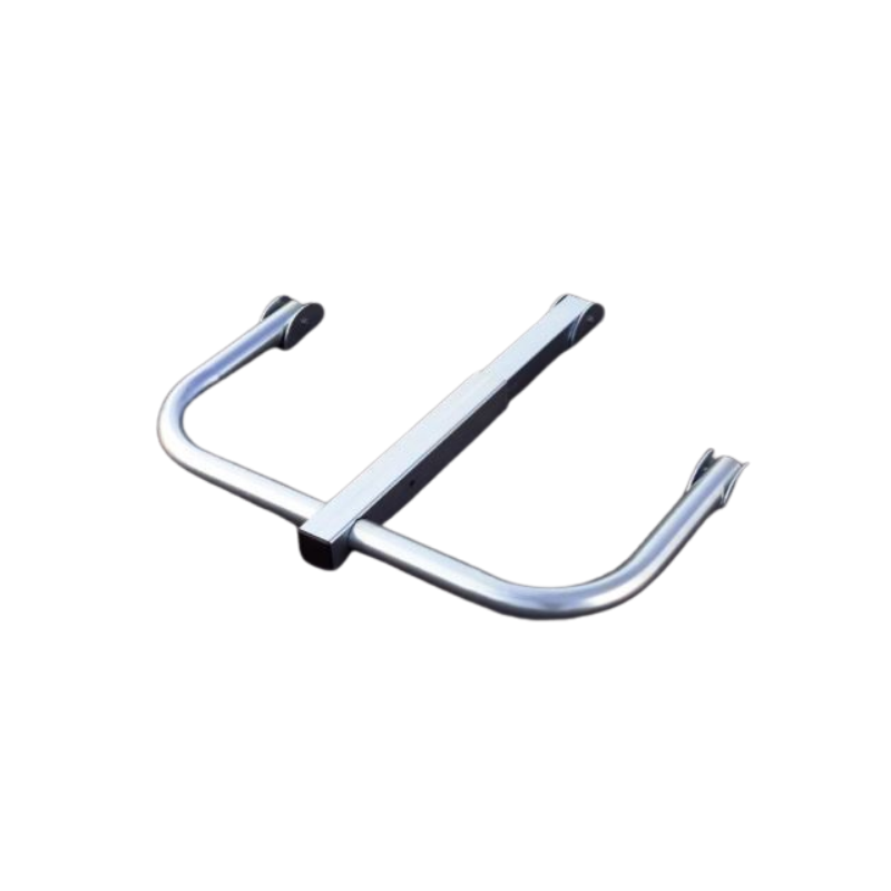 Barrière rabattable à clé - Ø 50 mm - Zingué