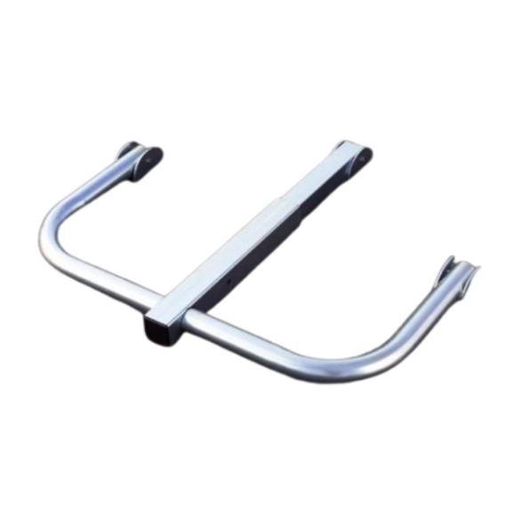 Barrière rabattable à clé - Ø 50 mm - Zingué