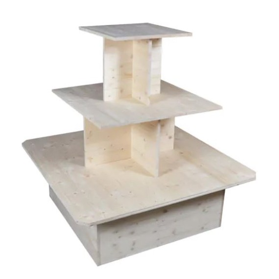 ilot central en bois clair