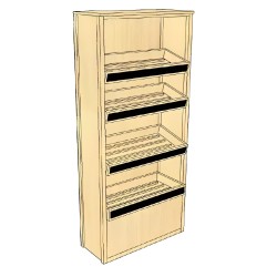 Meuble boulangerie bois clair