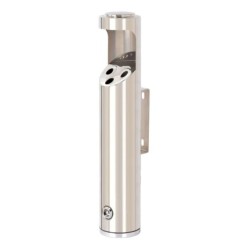 Cendrier mural rond inox
