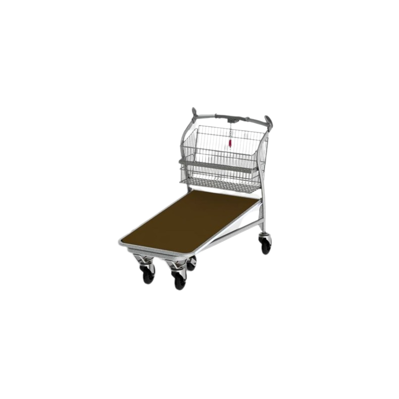 Chariot charges lourdes fil plateau bois