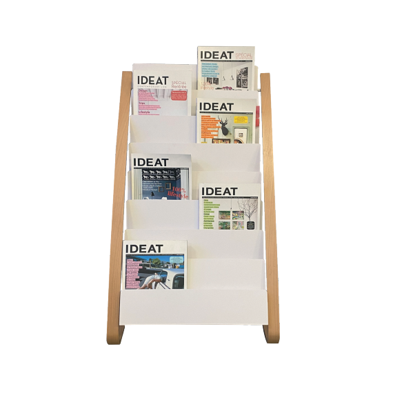 Présentoir journaux en bois