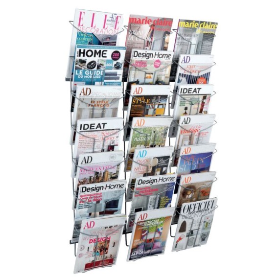 Présentoir magazine mural