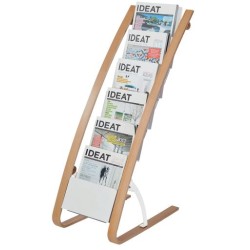 Présentoir presse en bois