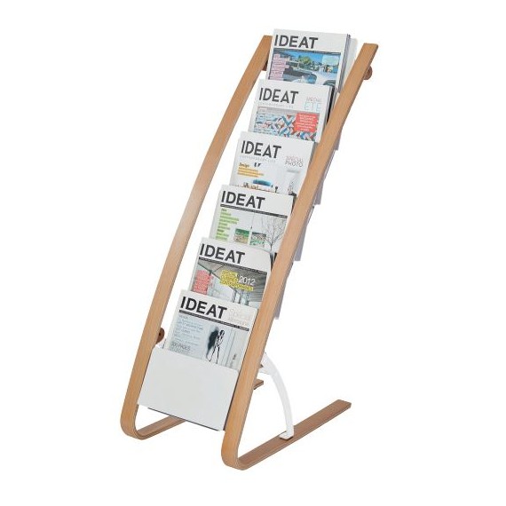 Présentoir presse en bois