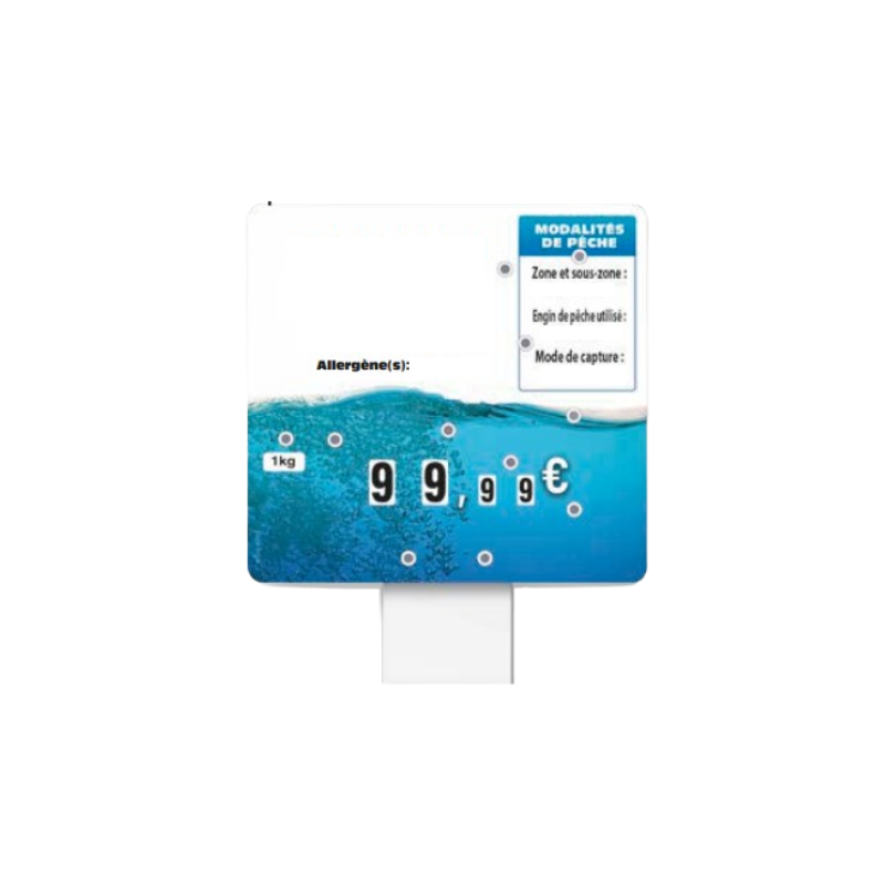 Étiquette Poissonnier Eau