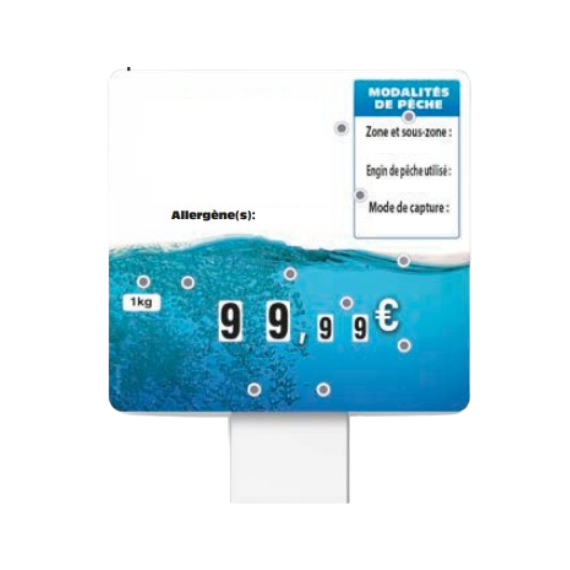 Étiquette Poissonnier Eau