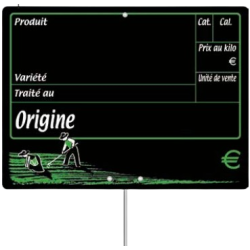 Étiquette dans les champs VOCC
