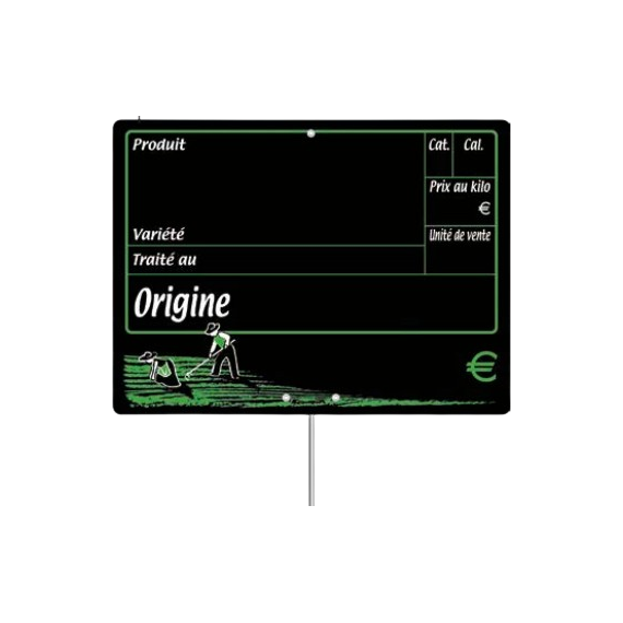 Étiquette dans les champs VOCC