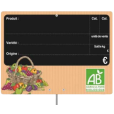 Étiquette Panière à fruits BIO