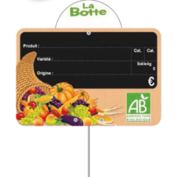 Étiquette Panière Corne BIO