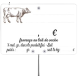 Étiquette Lait de Vache