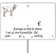 Étiquette lait de chèvre
