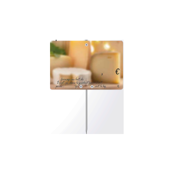 Étiquette étal Fromage