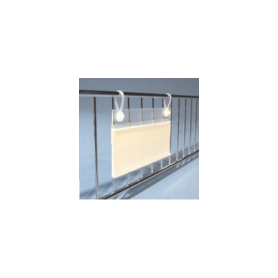 Porte etiquette avec oeillet Couleur : Transparent