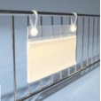 Porte etiquette avec oeillet Couleur : Transparent