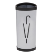 Porte parapluies gris