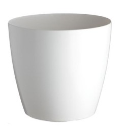 Pots plantes artificielles blanc Ø20cm