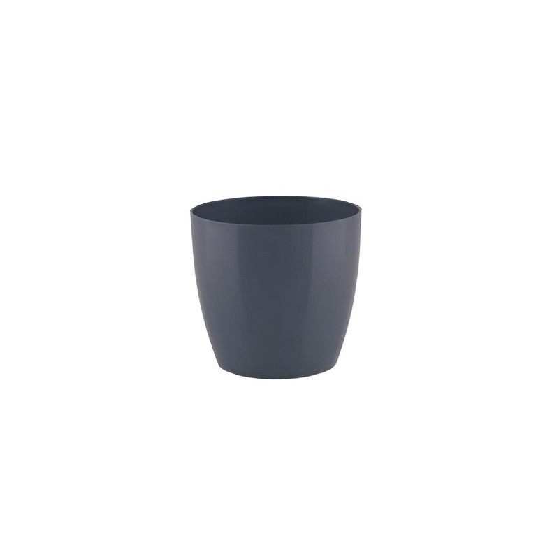 Pots plantes artificielles anthracite Ø25cm