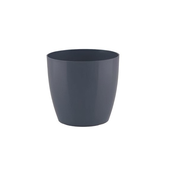 Pots plantes artificielles anthracite Ø25cm