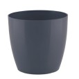 Pots plantes artificielles anthracite Ø25cm