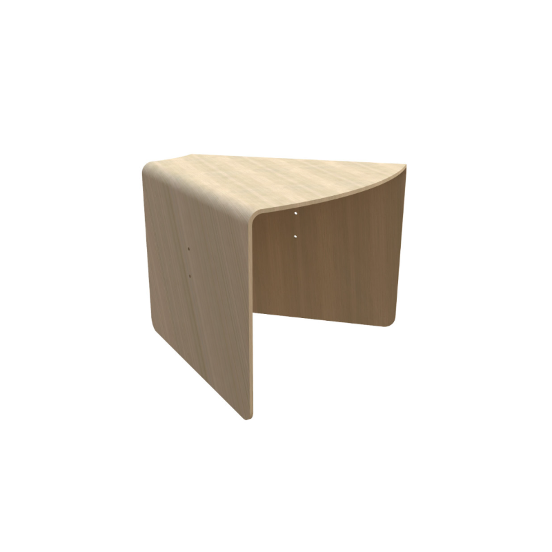 Table angulaire en bois