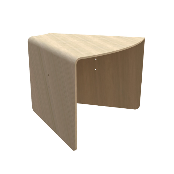 Table angulaire en bois