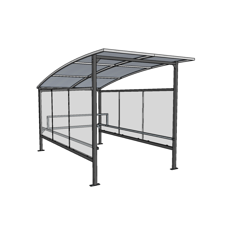 Abri caddie à toit convexe