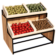 Présentoir Fruits et Légumes bois