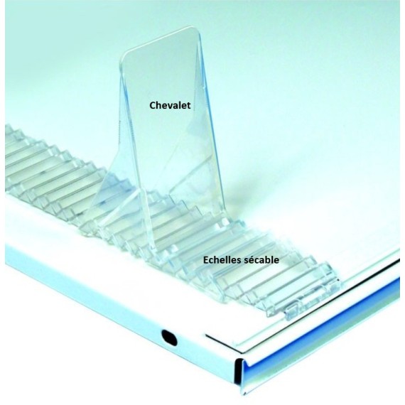 Echelle avec faux fond