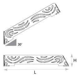Séparateur meuble froid H50 mm