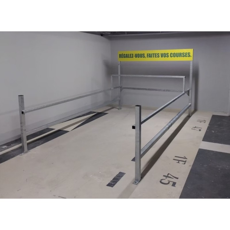 Parc caddie pour supermarchés | Protection chariots extérieurs
