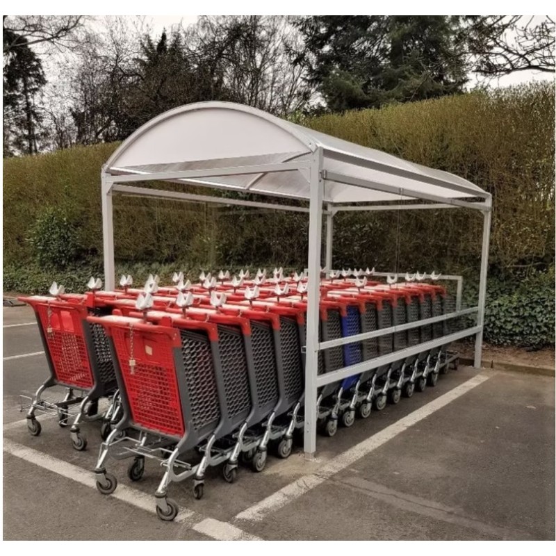 Abri à toit voûte | Structure extérieure élégante pour chariots