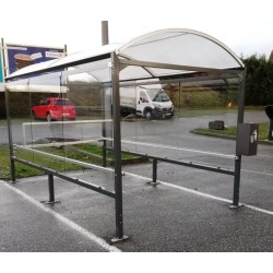 Abri caddie à toit voute